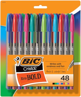 Foto 1 | Foto 1 | Venta Internacional - Bolígrafos BIC Cristal Xtra Bold Fashion 1 Paquete de 48 Unidades
