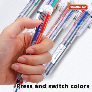 Foto 3 | Foto 3 | Bolígrafos Multicolores 6 en 1 Shuttle Art 0,7 mm 23 Unidades - Venta Internacional