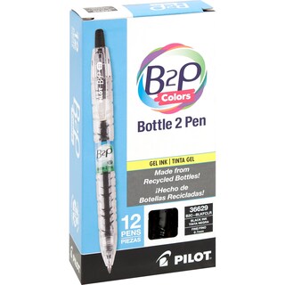 Foto 1 | Foto 1 | Bolígrafo de Gel Pilot B2P Negro 12 Piezas - Venta Internacional