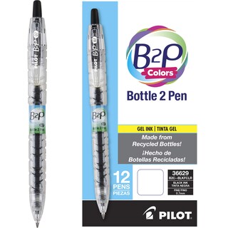 Foto 2 | Foto 2 | Bolígrafo de Gel Pilot B2P Negro 12 Piezas - Venta Internacional