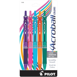 Foto 1 | Foto 1 | Bolígrafos Pilot Acroball Colors Tinta Negra 5 Piezas- Venta Internacional