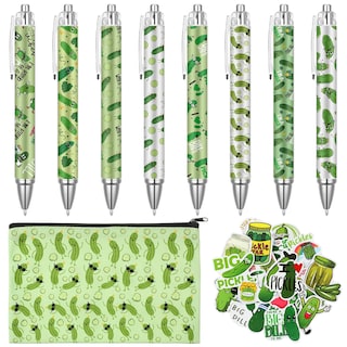 Foto 1 | Foto 1 | Set De Papelería Frienda Pickle, Bolígrafos De Tinta En Gel Con Bolsa Para Lápices - Venta Internacional.