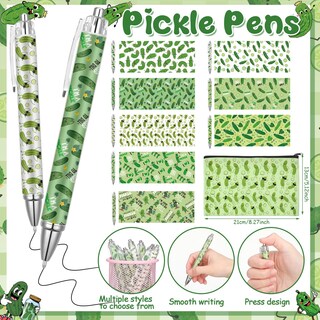 Foto 2 | Foto 2 | Set De Papelería Frienda Pickle, Bolígrafos De Tinta En Gel Con Bolsa Para Lápices - Venta Internacional.