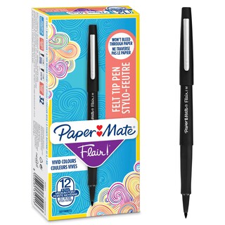 Foto 1 | Foto 1 | Bolígrafo Mate Flair, 0,7 Mm, Punta Mediana, Negro (paquete De 12) - Venta Internacional.