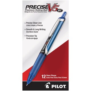Foto 1 | Foto 1 | Pen Pilot Precise V5 Rt Recargable Y Retráctil Azul De 0,5 Mm - Venta Internacional.