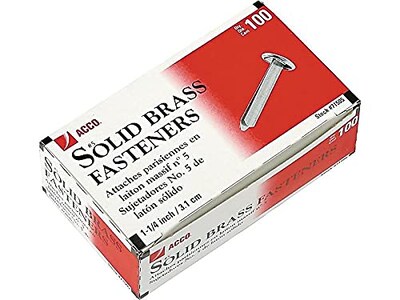 Foto 2 | Foto 2 | Sujetadores Acco De Latón Macizo, 32 Mm, Capacidad 100 Unidades, A7071505 - Venta Internacional.