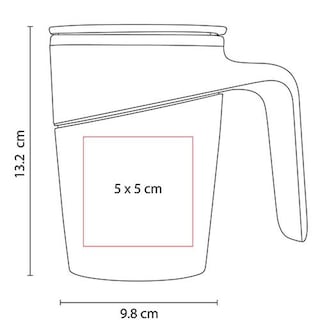 Foto 2 | Foto 2 | Taza Promocional Doble Pared Con Interior Acero Y Tapa Succión-taza