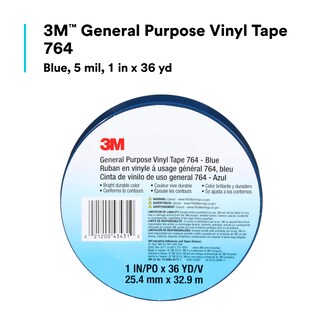 Foto 2 | Foto 2 | Cinta 3m De Vinilo De Uso General 764, Color Azul, 2,54 Cm X 32,91 M - Venta Internacional.