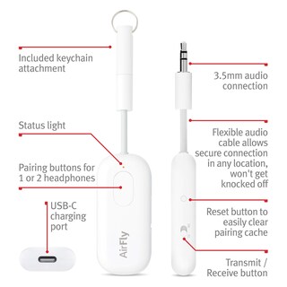 Foto 4 | Foto 4 | Transmisor/receptor Bluetooth 5.0 Twelve South Airfly Pro - Venta Internacional.