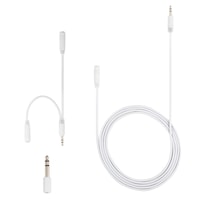 Kit Adaptador Para Auriculares Ge, Cable De Extensión Estéreo De 3,5 Mm, Blanco - Venta Internacional.