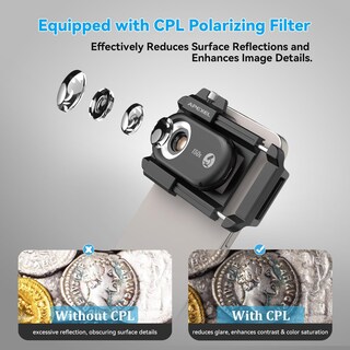 Foto 3 | Foto 3 | Lente De Microscopio Para Teléfono Apexel 200x Nano Zoom Para Android/iphone - Venta Internacional.