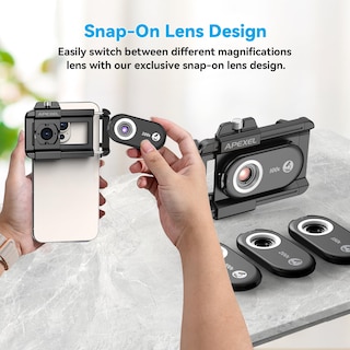 Foto 5 | Foto 5 | Lente De Microscopio Para Teléfono Apexel 200x Nano Zoom Para Android/iphone - Venta Internacional.