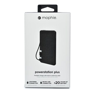 Foto 1 | Foto 1 | Power Bank Mophie 6000 Mah color Negro Con Cable