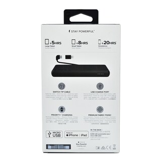 Foto 2 | Foto 2 | Power Bank Mophie 6000 Mah color Negro Con Cable