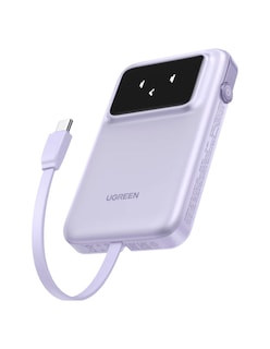 Foto 1 | Foto 1 | Batería Portatil 10,000mah Ugreen Usb C Robot 30w Pantalla Tft Morado