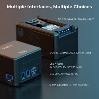Foto 3 | Foto 3 | Batería V-mount Smallrig Vb99 99 Wh/6800 Mah Con Pd Usb-c De 100 W - Venta Internacional.