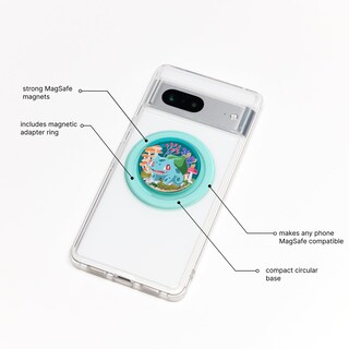 Foto 2 | Foto 2 | Phone Grip Popsockets Compatibles Con Magsafe Pokemon Bulbasaur - Venta Internacional.
