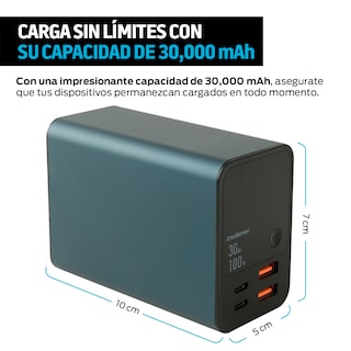 Foto 5 | Foto 5 | Power Bank De 30 000 Mah Y 100 W Carga Extra Rápida 2 Usb-c Y 2 Usb Color Verde