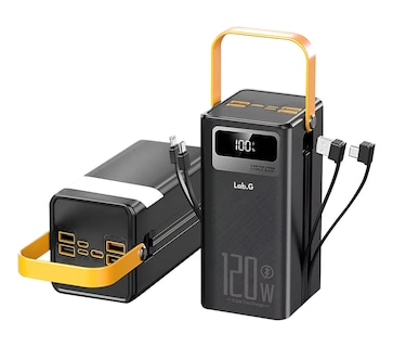Foto 2 | Foto 2 | Power Bank Batería Portátil 60000mah Cargador Ultrarápida Negra Naranja