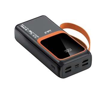 Foto 1 | Foto 1 | Power Bank Batería Portátil 32000mah Pd22.5w/3a Carga Rápida Negro Naranja