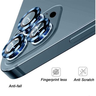 Foto 2 | Foto 2 | Protector De Lente Cámara color Azul Compatible con iPhone 12pro/12pro Max/11pro Aro De Metal