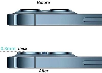 Foto 3 | Foto 3 | Protector De Lente Cámara color Azul Compatible con iPhone 12pro/12pro Max/11pro Aro De Metal