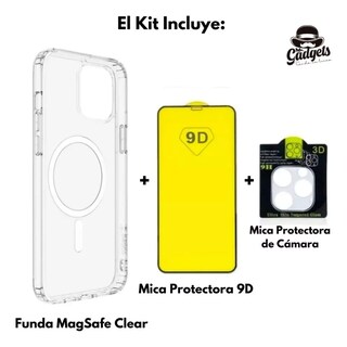 Foto 3 | Foto 3 | Kit Funda + Mica Pantalla + Mica Cámara Para Iphone 13 Mini Magsafe, Mica Vidrio Templado Para Iphone 13 Mini