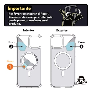 Foto 7 | Foto 7 | Kit Funda + Mica Pantalla + Mica Cámara Para Iphone 13 Mini Magsafe, Mica Vidrio Templado Para Iphone 13 Mini