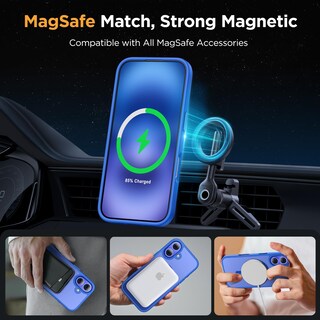 Foto 3 | Foto 3 | Funda Miracase Magnetic Series Para Iphone 16 De 6.1 Pulgadas, Color Azul - Venta Internacional.