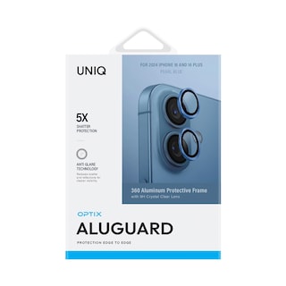 Foto 2 | Foto 2 | Protector De Lentes Para Iphone 16 | Iphone 16 Plus Azul Perla Aluguard De Optix