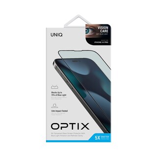 Foto 6 | Foto 6 | Protector De Pantalla Para Iphone 14 Pro Visioncare | Anti-blue Light De Optix