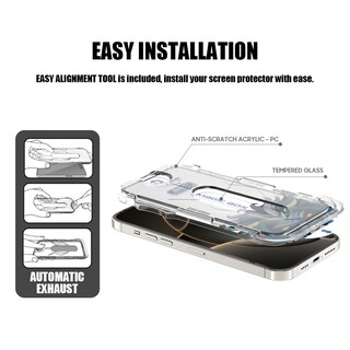 Foto 6 | Foto 6 | Mica Protectora De Pantalla (hd) Vidrio Templado Con Instalador Para Iphone 15 pro max