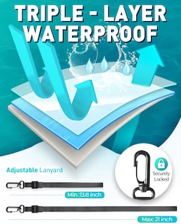Foto 3 | Foto 3 | Funda Impermeable Hiearcool Para Iphone 14 Pro Max Negra - Venta Internacional.