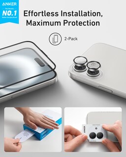 Foto 2 | Foto 2 | Protector de Pantalla y Lentes para iPhone 16 2 Piezas - Venta Internacional