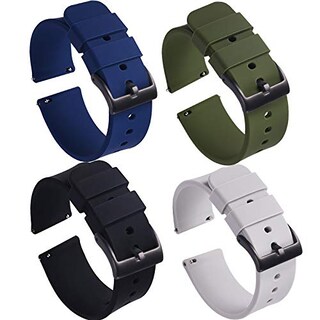 Foto 1 | Foto 1 | Venta Internacional - Carty 4 Pack Silicone Watch Band Release Rápido Reloj Bands Para Hombres 22 Mm Straps Strish Silicone Str