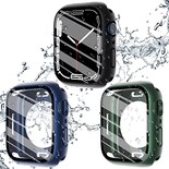 Venta Internacional - Chanchy 3 Paquete De Caja Impermeable Compatible Con Apple Watch Screen Protector 40mm Se Iwatch Series 6