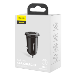 Foto 3 | Foto 3 | Cargador Car Charger Baseus CCALLP-01 color Negro