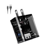 Cargador Carga Rápida Belug color Negro Transparente Cable Micro Usb V8