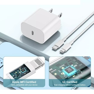 Foto 2 | Foto 2 | Kit Cargador Tipo C Carga Rápida Para Iphone 4 Pzas. Eo Safe Imports Esi-7760 Blanco