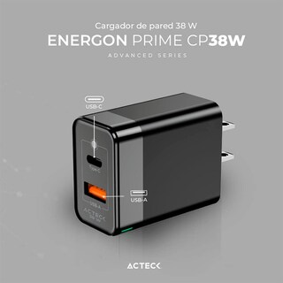 Foto 2 | Foto 2 | Cargador De Pared 38w Acteck Cp38w Cusb-c Pd Ac-935562
