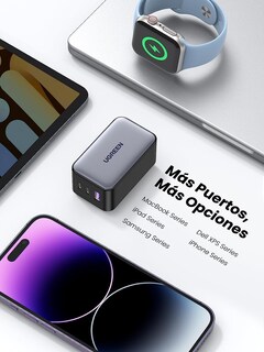 Foto 5 | Foto 5 | Cargador 65w Ugreen Carga Rápida Nexode Gan 2 Usb C + Usb A