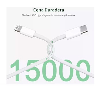 Foto 4 | Foto 4 | Cargador Tipo C 20W Compatible con iPhone 11 y 12 Carga Rápida Blanco