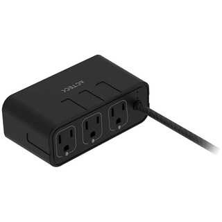 Foto 2 | Foto 2 | Cargador de Escritorio Acteck Energon Mate Ce676 3 Conectores + 2 Usb + Usb-c Ac-936514 Negro