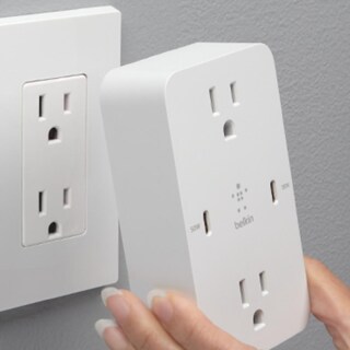 Foto 6 | Foto 6 | Cargador De Pared Multiple Con Entradas A Ca Y 2 Usb C De 68w Blanco