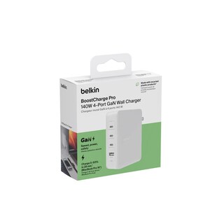 Foto 7 | Foto 7 | Cargador De Pared De 4 Puertos Con 3 Entradas Usb C Y 1 Entrada Usb A De 140w Blanco