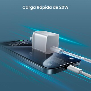 Foto 3 | Foto 3 | Cargador USB C de 20 W Baseus Gan5s Carga Rápida Blanco