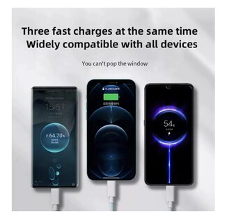 Foto 4 | Foto 4 | 3en1 Cable De Carga Usb Rápida Nailon Para Iphone/tipo-c/usb