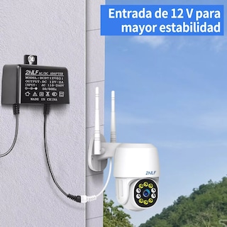 Foto 2 | Foto 2 | Adaptador 12v 2a 3m Para Cámaras De Seguridad Eo Safe Imports Esi-15740 Negro
