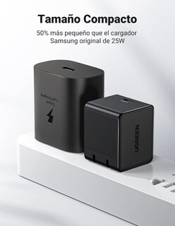 Foto 6 | Foto 6 | Cargador Tipo C De 25w Ugreen Carga Rápida Con Cable Usb C 1 M Color Negro