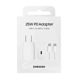 Samsung Adaptador De Corriente 25w (ep-ta800) Con Cable Usb-c Blanco